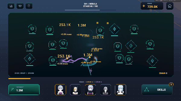 GACHA AND SLEEP battle gameplay