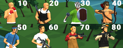 STREAM WAR soldier characters by point value